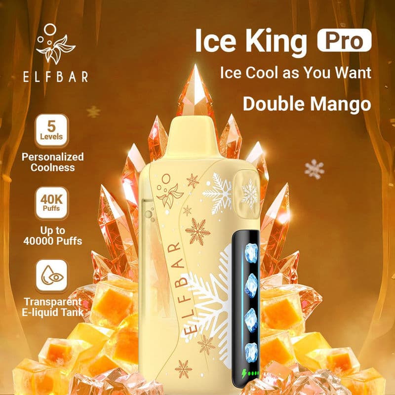 Double Mango Elf Bar Ice King Pro 40000 Puffs - Dally Vapes
