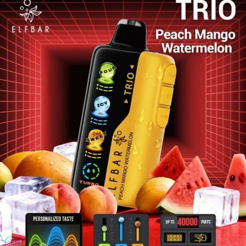 Elf Bar Trio Sour - Peach Mango Watermelon - Dally Vapes