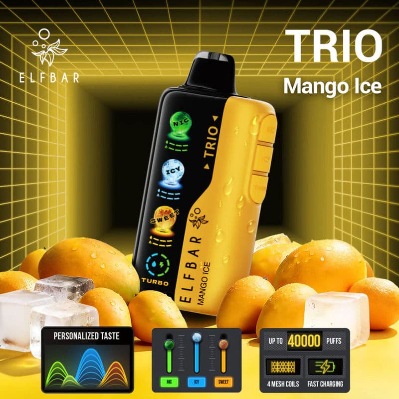 Elfbar Trio Sweet 40000 Puffs - Mango Ice - Dally Vapes