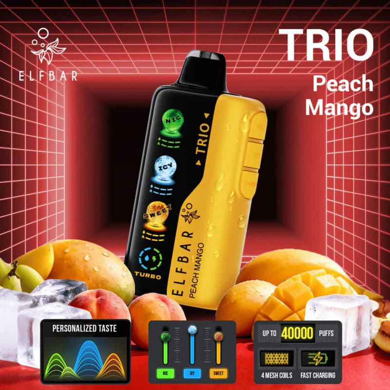 Elfbar Trio Sweet 40000 Puffs - Peach Mango - Dally Vapes