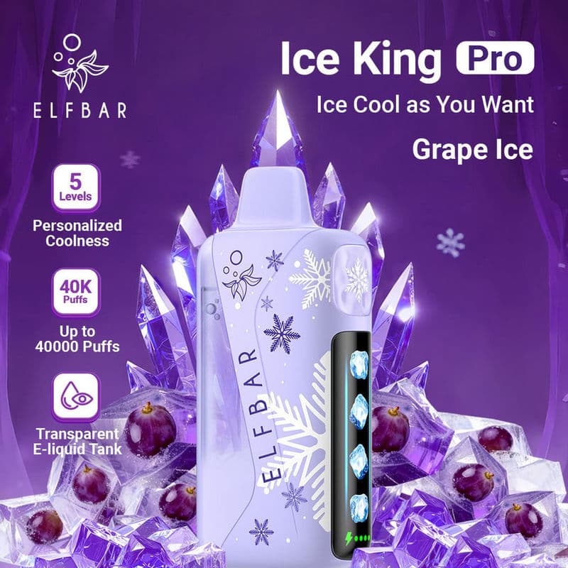 Grape Ice - Elf Bar Ice King Pro 40,000 Puffs - Dally Vapes