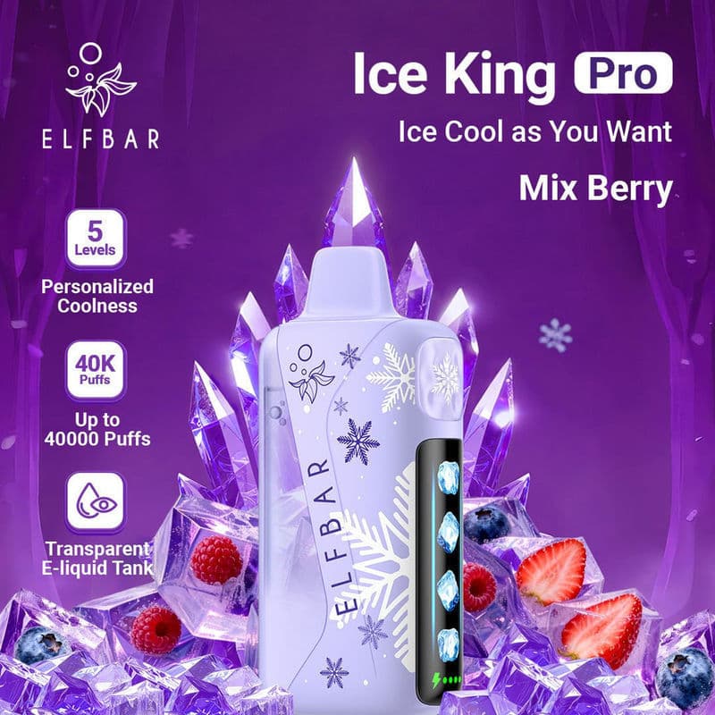 Mix Berry Elf Bar Ice King Pro 40,000 Puffs - Dally Vapes