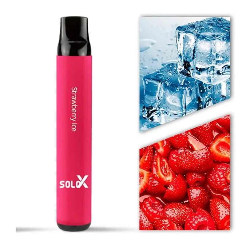 Strawberry Ice- Solo X 1500 puffs Strawberry Ice- Solo X 1500 puffs - Dally Vapes