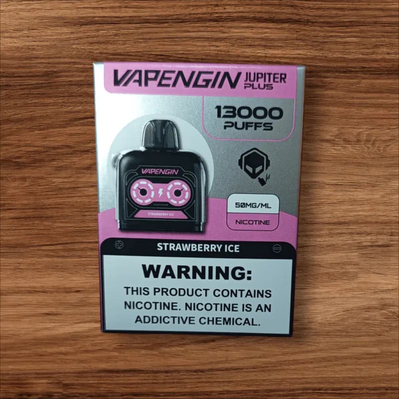 Strawberry Ice - Vapengin Jupiter 13000 puffs Pod Strawberry Ice - Vapengin Jupiter 13000 puffs Pod - Dally Vapes