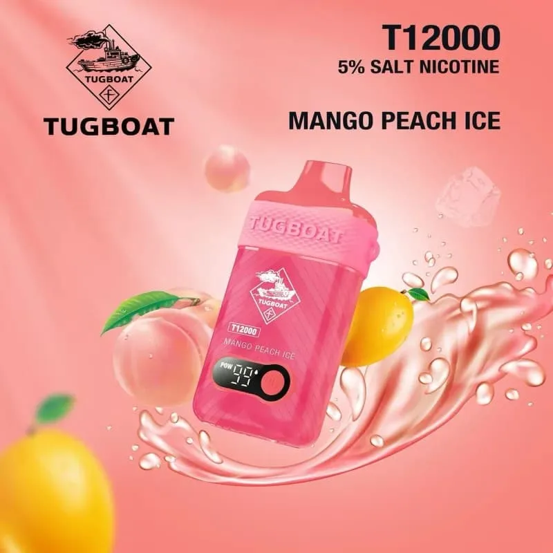 Peach Mango Ice-Tugboat T12000 Peach Mango Ice-Tugboat T12000 - Dally Vapes