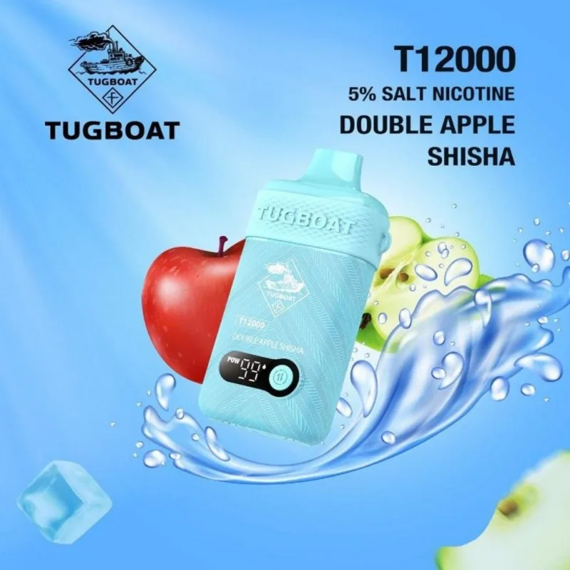 Double Apple Shisha-Tugboat T12000 Double Apple Shisha-Tugboat T12000 - Dally Vapes