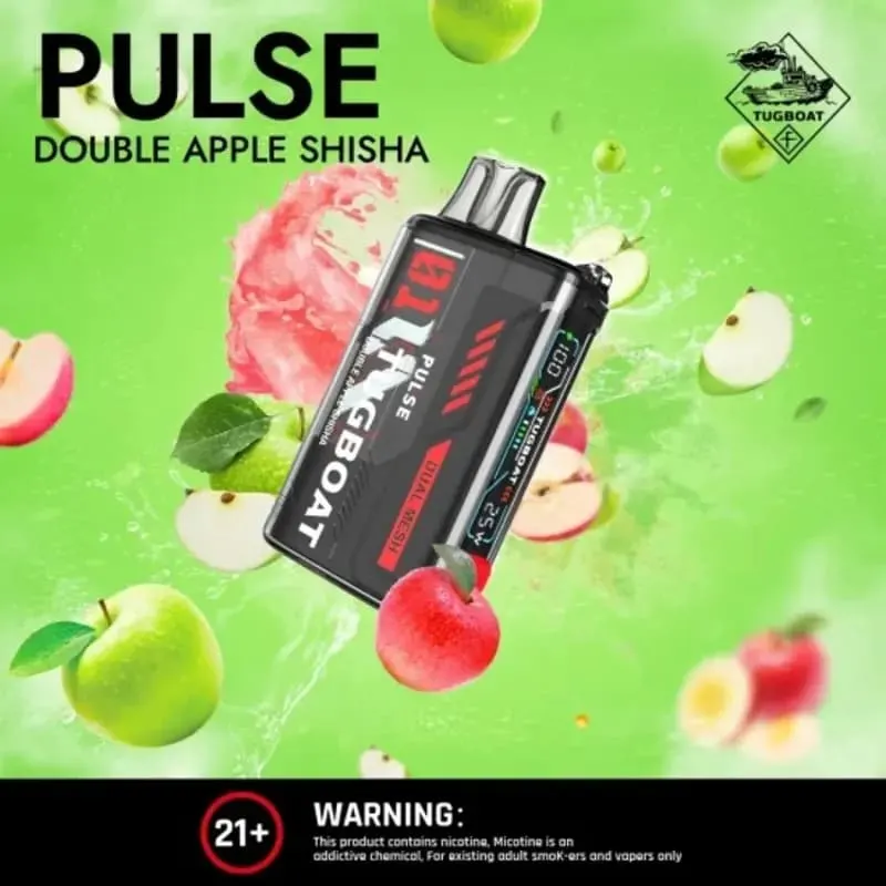 Double Apple Shisha-Tugboat Pulse 20000 Double Apple Shisha-Tugboat Pulse 20000 - Dally Vapes