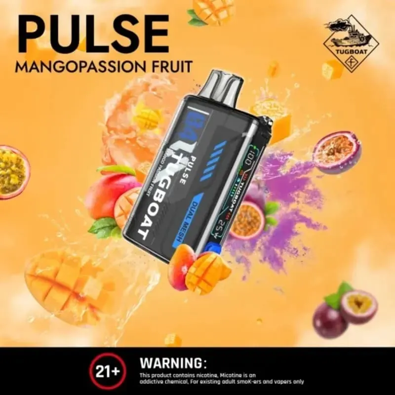Mango Passion Fruit-Tugboat Pulse 20000 Mango Passion Fruit-Tugboat Pulse 20000 - Dally Vapes