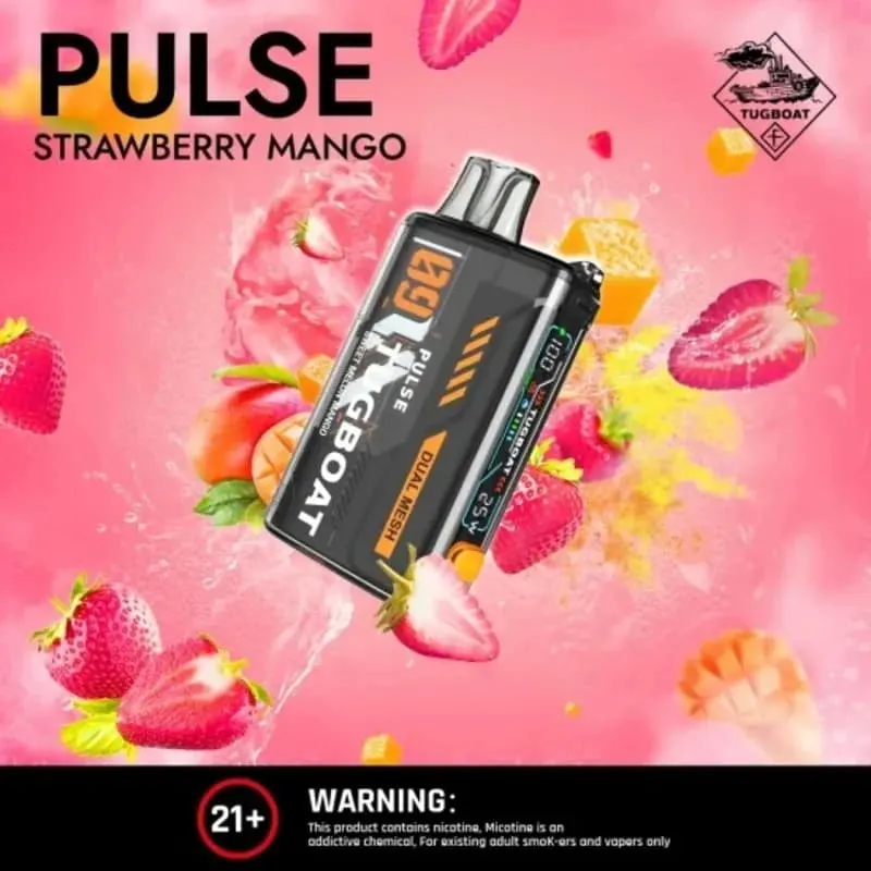 Strawberry Mango-Tugboat Pulse 20000 Puffs Strawberry Mango-Tugboat Pulse 20000 Puffs - Dally Vapes