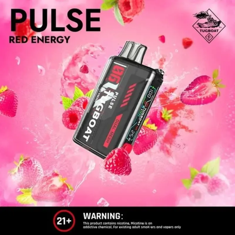 Red Energy-Tugboat Pulse 20000 puffs Red Energy-Tugboat Pulse 20000 puffs - Dally Vapes