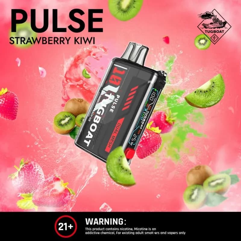 Strawberry Kiwi-Tugboat Pulse 20000 puffs Strawberry Kiwi-Tugboat Pulse 20000 puffs - Dally Vapes