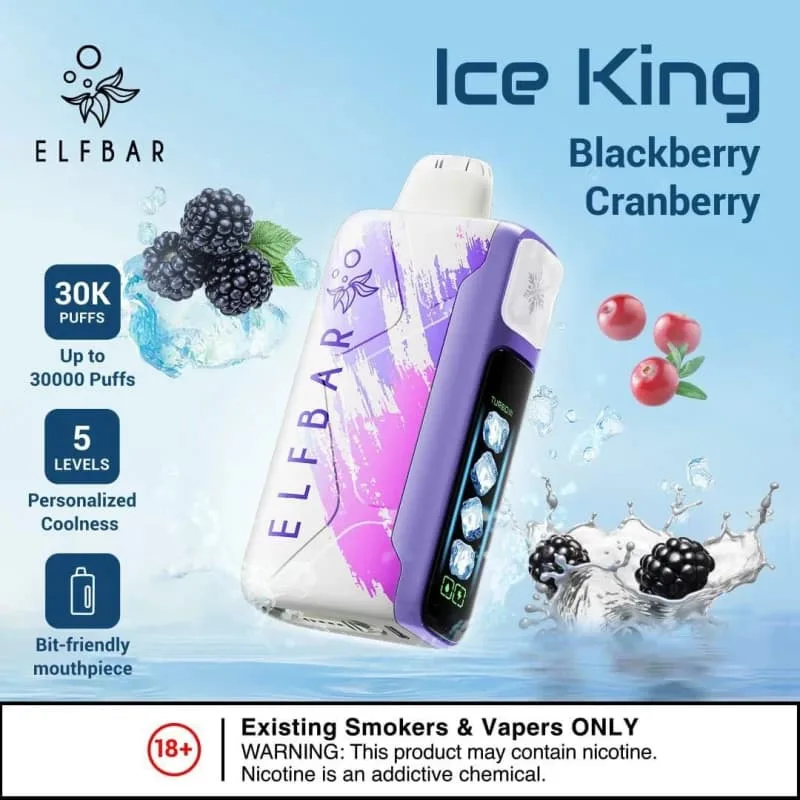 Blackberry Cranberry- Elfbar Ice King 30000 Blackberry Cranberry- Elfbar Ice King 30000 - Dally Vapes