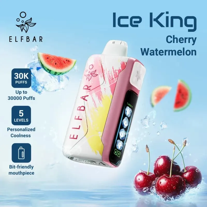 Cherry Watermelon-Elfbar Ice King 30000 Puffs Cherry Watermelon-Elfbar Ice King 30000 Puffs - Dally Vapes