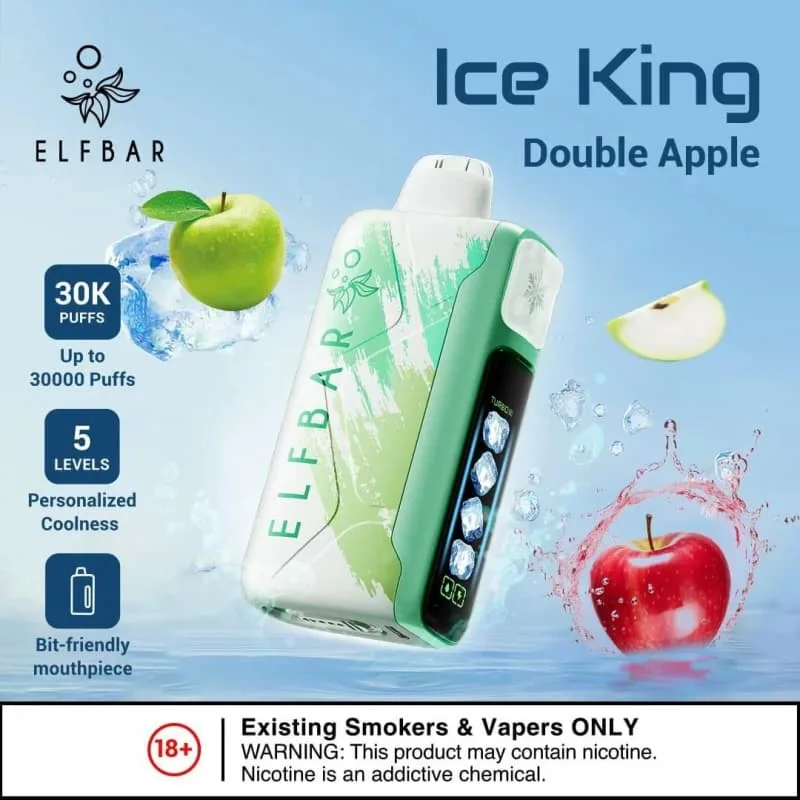 Double Apple-Elfbar Ice King 30000 Puffs Double Apple-Elfbar Ice King 30000 Puffs - Dally Vapes