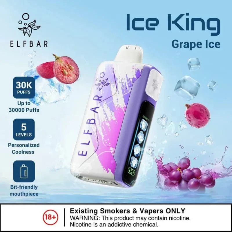 Grape Ice- Elfbar Ice King 30000 Grape Ice- Elfbar Ice King 30000 - Dally Vapes