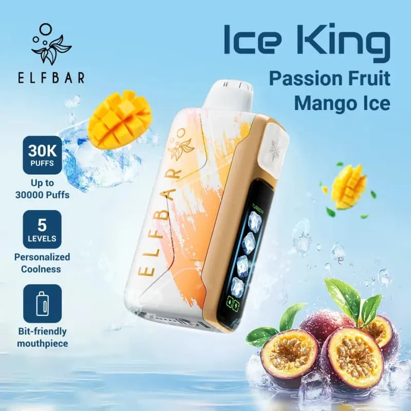 Passion Fruit Mango-Elfbar Ice King 30000 puffs Passion Fruit Mango-Elfbar Ice King 30000 puffs - Dally Vapes