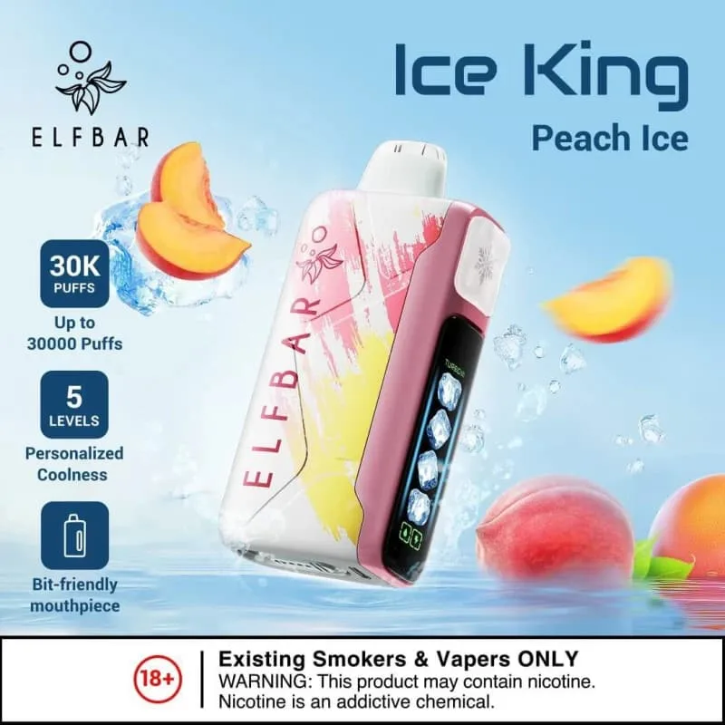Peach Ice- Elfbar Ice 30000 Puffs  Peach Ice- Elfbar Ice 30000 Puffs  - Dally Vapes