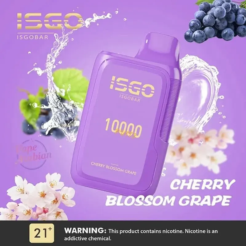 Cherry Blossom Grape-ISGO BAR 10000 Puffs Cherry Blossom Grape-ISGO BAR 10000 Puffs - Dally Vapes