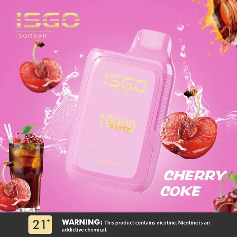 Cherry Coke-ISGO BAR 10000 Puffs Cherry Coke-ISGO BAR 10000 Puffs - Dally Vapes