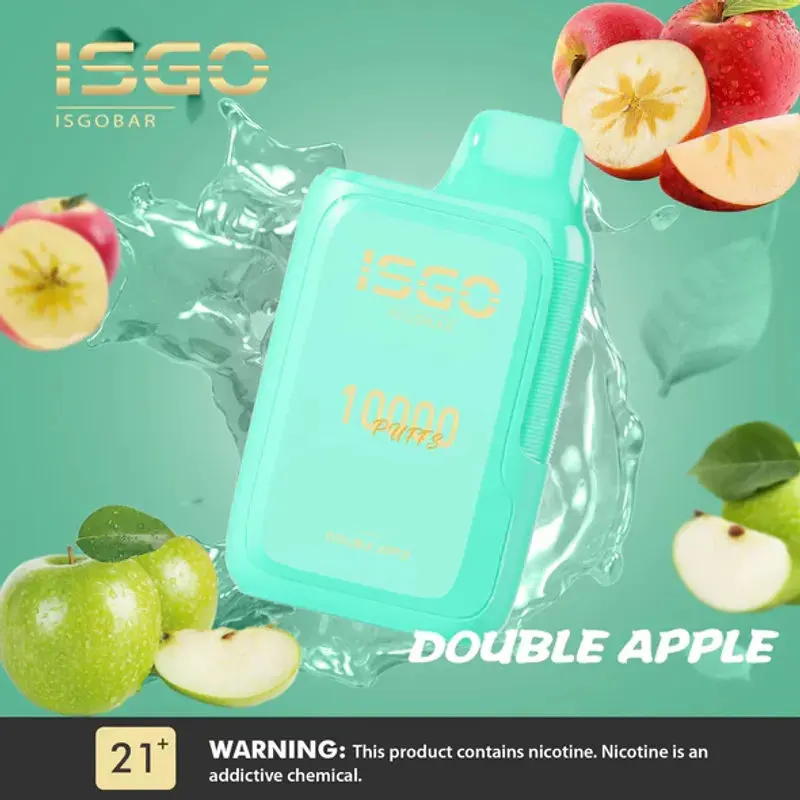 Double Apple-ISGO BAR 10000 Puffs Double Apple-ISGO BAR 10000 Puffs - Dally Vapes