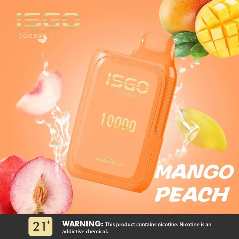 Mango Peach-ISGO BAR 10000 Puffs Mango Peach-ISGO BAR 10000 Puffs - Dally Vapes