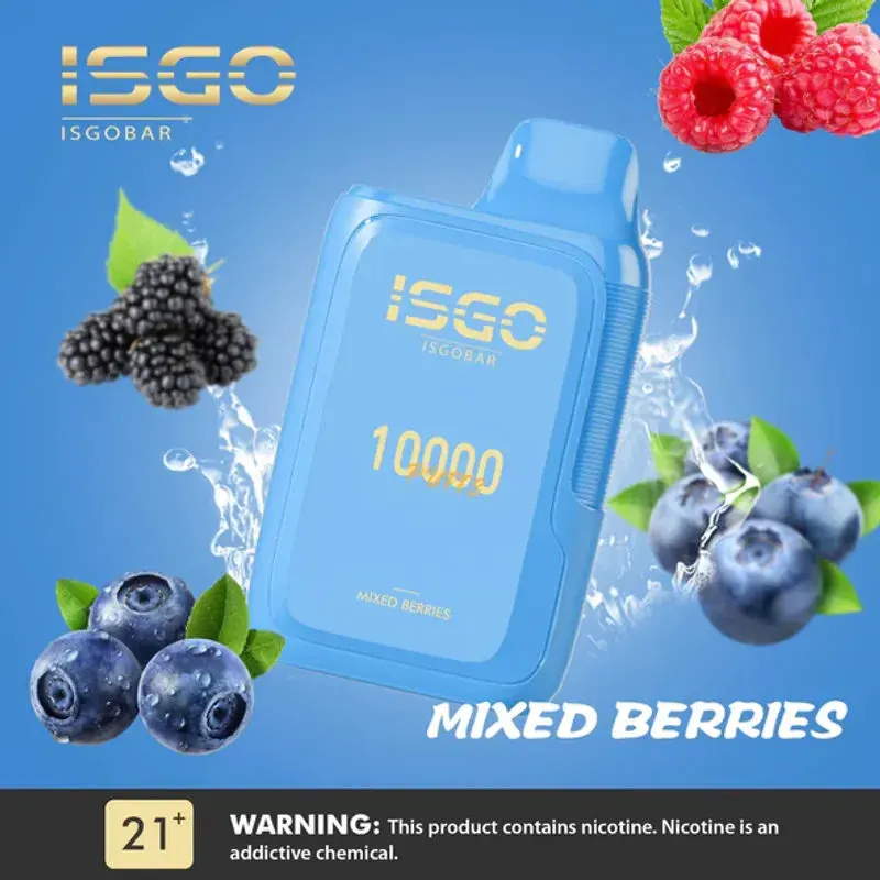 Mixed Berries-ISGO BAR 10000 Puffs Mixed Berries-ISGO BAR 10000 Puffs - Dally Vapes