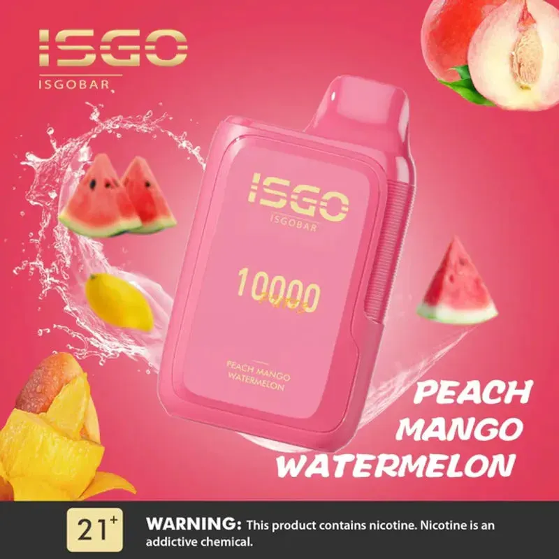 Peach Mango Watermelon- ISGO BAR 10000 Puffs Peach Mango Watermelon- ISGO BAR 10000 Puffs - Dally Vapes