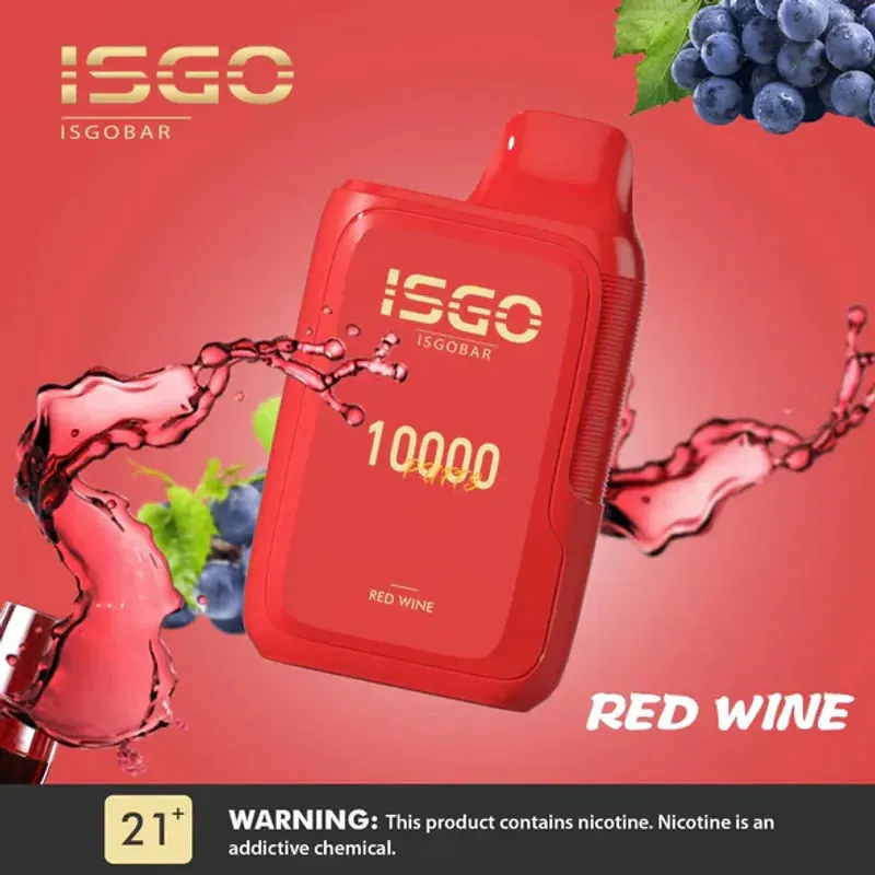 Red Wine-ISGO BAR 10000 Puffs Red Wine-ISGO BAR 10000 Puffs - Dally Vapes