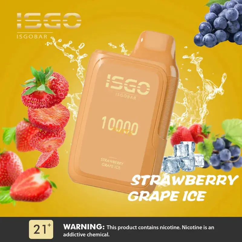 Strawberry Grape Ice-ISGO BAR 10000 Puffs Strawberry Grape Ice-ISGO BAR 10000 Puffs - Dally Vapes