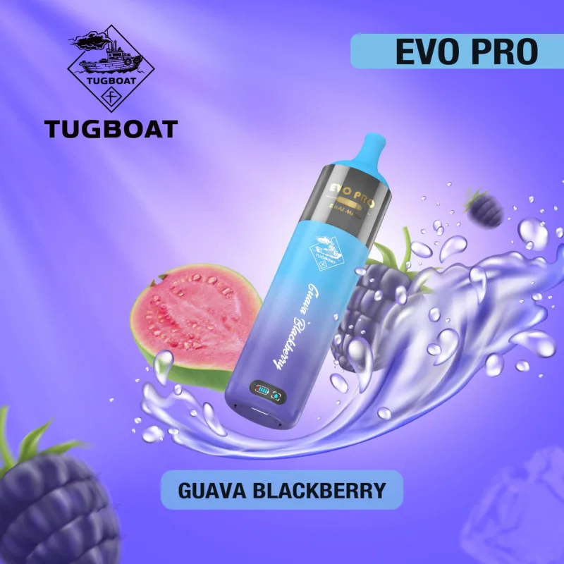 Guava Blackberry-Tugboat Evo Pro 15000 Puffs Guava Blackberry-Tugboat Evo Pro 15000 Puffs - Dally Vapes