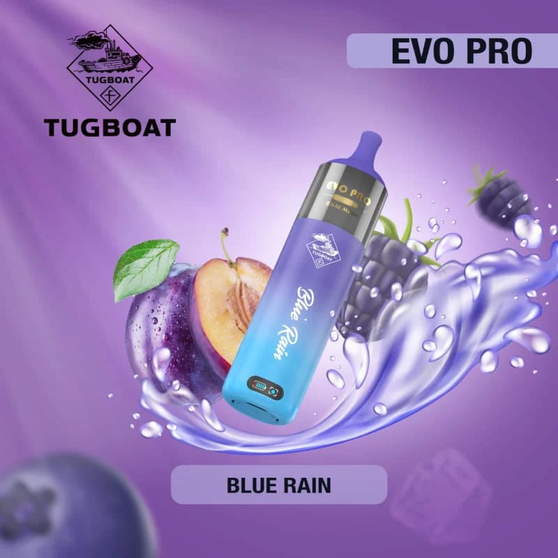 Blue Rain- Tugboat Evo Pro 15000 puffs Blue Rain- Tugboat Evo Pro 15000 puffs - Dally Vapes