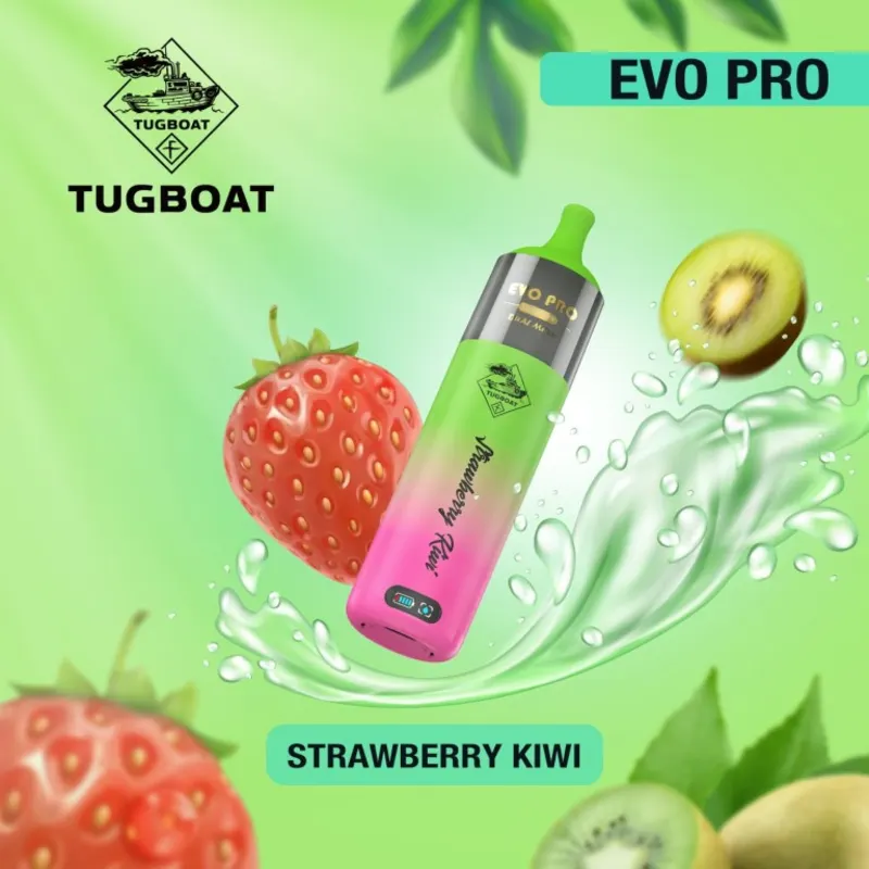 Strawberry Kiwi - Tugboat Evo pro 15000 Strawberry Kiwi - Tugboat Evo pro 15000 - Dally Vapes