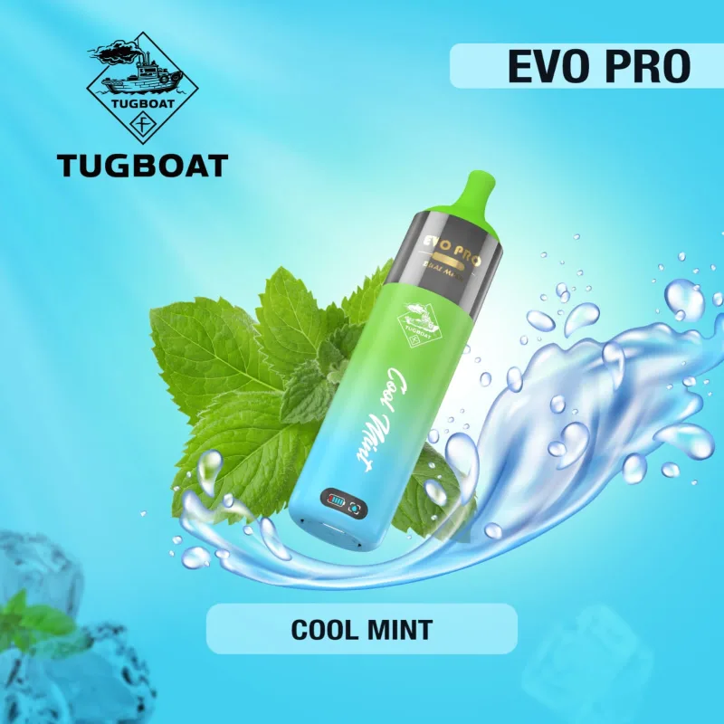Cool Mint - Tugboat Evo Pro 15000 puffs Cool Mint - Tugboat Evo Pro 15000 puffs - Dally Vapes