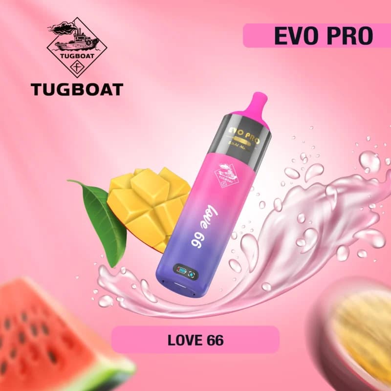 Love 66 - Tugboat Evo Pro 15000 Puffs  Love 66 - Tugboat Evo Pro 15000 Puffs  - Dally Vapes
