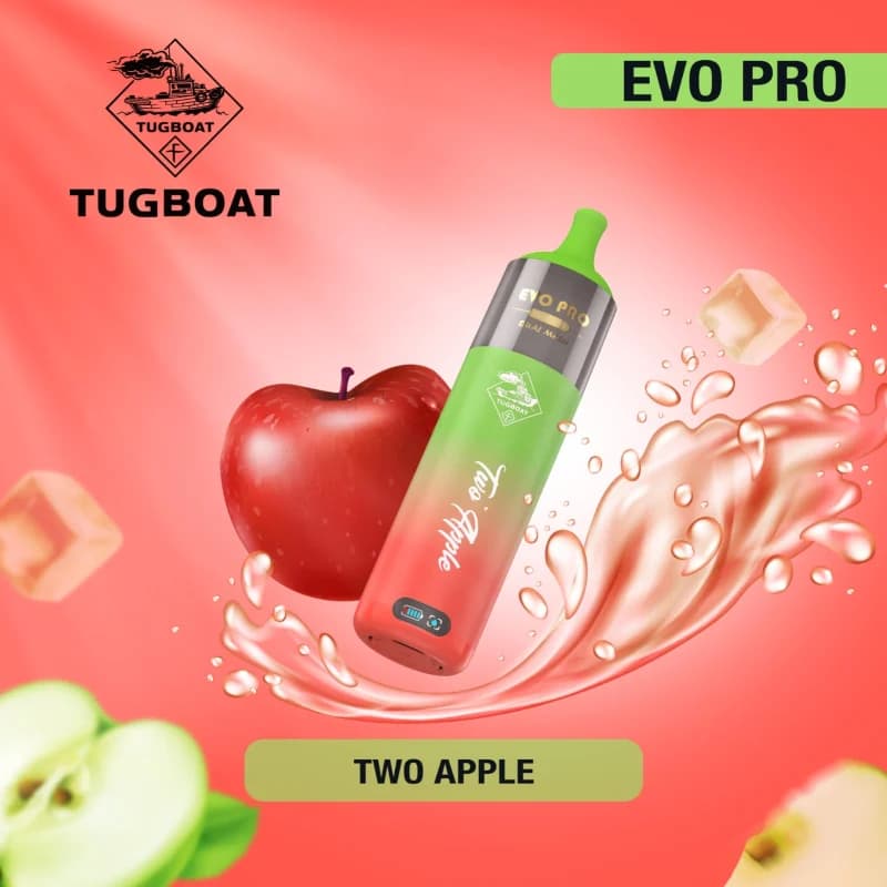 Two Apple - Tugboat Evo 15000 Puffs Two Apple - Tugboat Evo 15000 Puffs - Dally Vapes