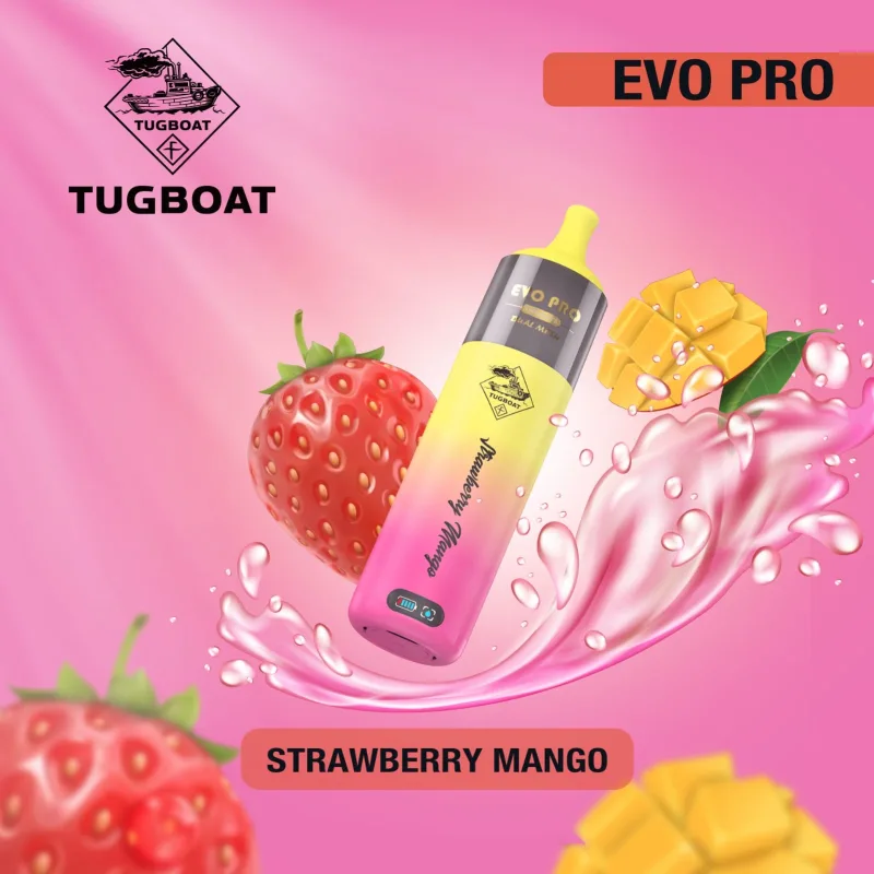 Strawberry Mango-Tugboat Evo Pro 15000 puffs Strawberry Mango-Tugboat Evo Pro 15000 puffs - Dally Vapes