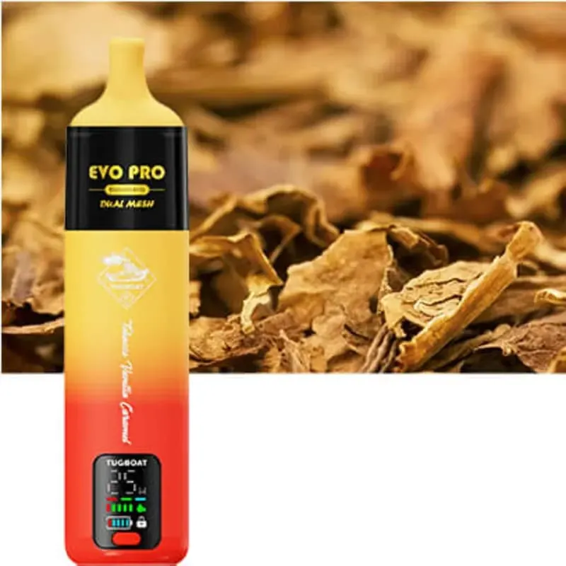Tobacco Vanilla Caramel -Tugboat Evo Pro 15000 puffs Tobacco Vanilla Caramel -Tugboat Evo Pro 15000 puffs - Dally Vapes