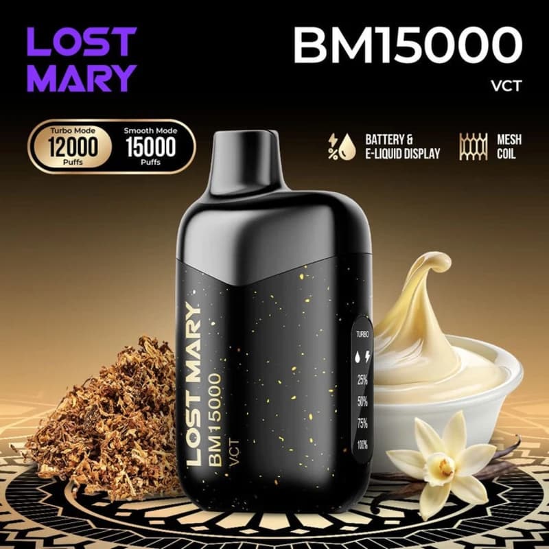 Vanilla Cream Tobacco- Lost Mary BM15000 Vanilla Cream Tobacco- Lost Mary BM15000 - Dally Vapes