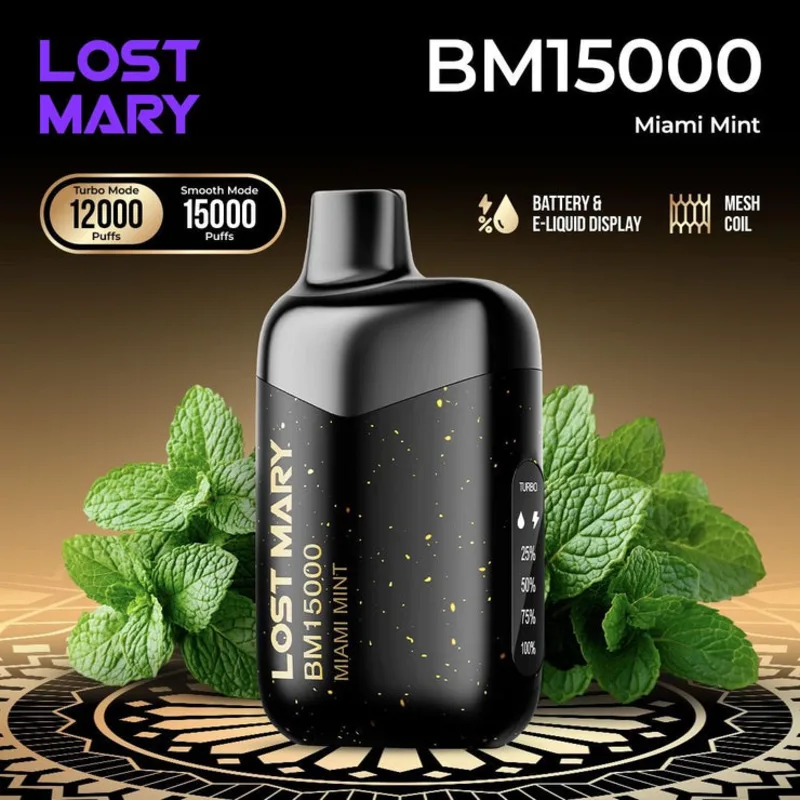 Miami Mint - Lost Mary BM - 15000 Puffs Miami Mint - Lost Mary BM - 15000 Puffs - Dally Vapes