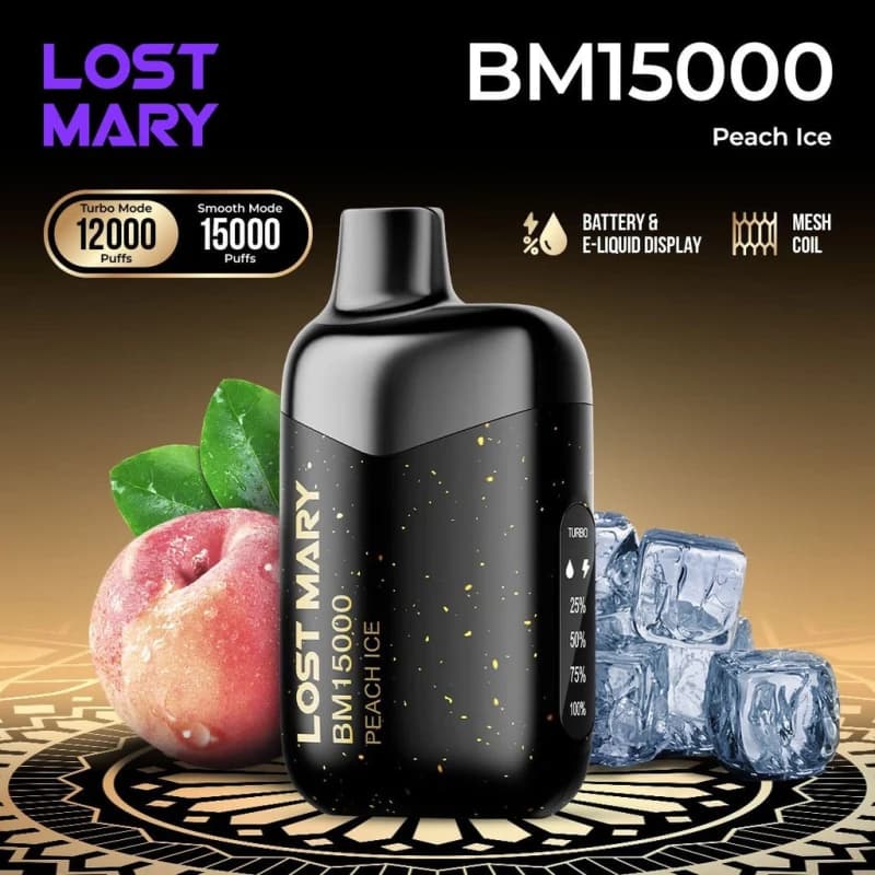 Peach Ice - Lost Mary BM - 15000 Puffs Peach Ice - Lost Mary BM - 15000 Puffs - Dally Vapes