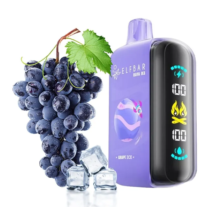 Grape Ice-Elf Bar Raya D3 25000 Puffs Grape Ice-Elf Bar Raya D3 25000 Puffs - Dally Vapes