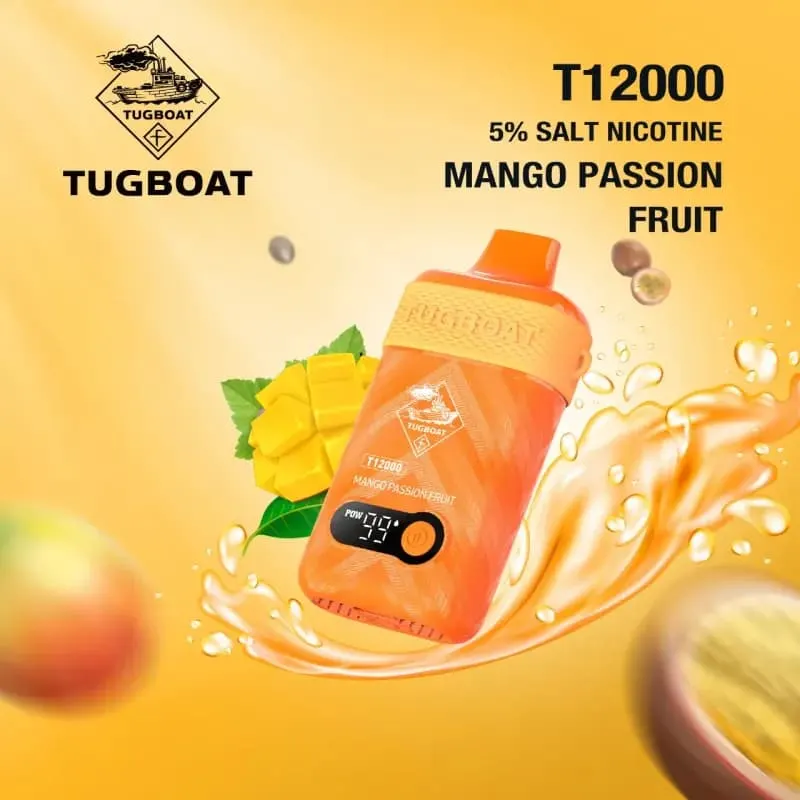 Mango Passion Fruit - Tugboat T12000 Mango Passion Fruit - Tugboat T12000 - Dally Vapes