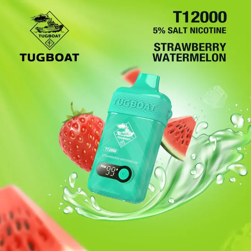 Strawberry Watermelon - Tugboat T12000 Strawberry Watermelon - Tugboat T12000 - Dally Vapes