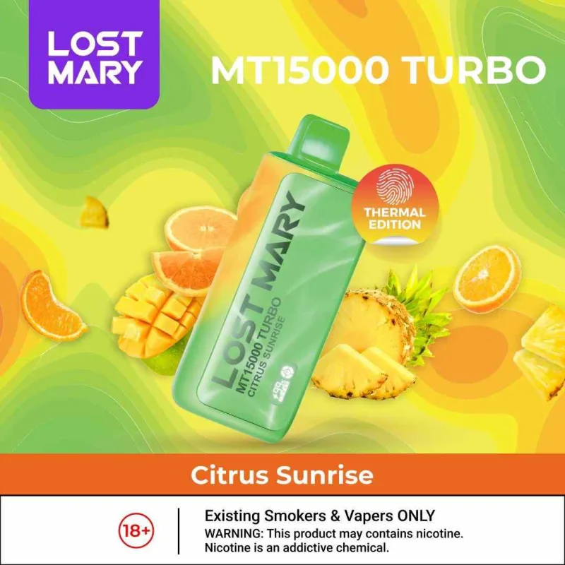 Citrus Sunrise - Lost Mary MT 15000 Puffs Citrus Sunrise - Lost Mary MT 15000 Puffs - Dally Vapes