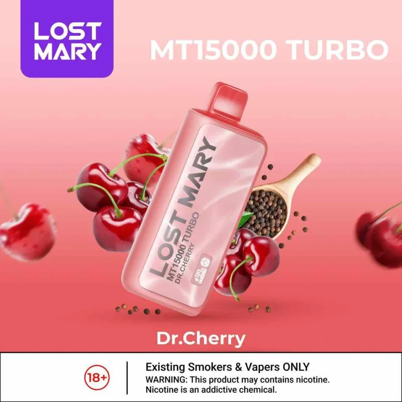 Dr Cherry - Lost Mary MT 15000 Puffs Dr Cherry - Lost Mary MT 15000 Puffs - Dally Vapes