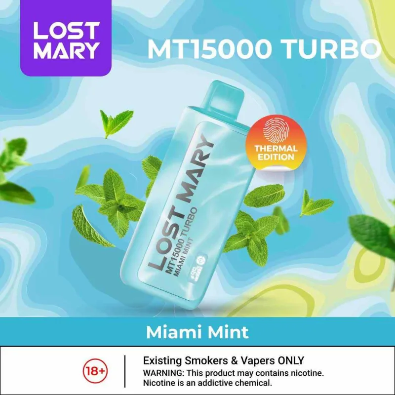 Miami Mint - Lost Mary MT 15000 Puffs Miami Mint - Lost Mary MT 15000 Puffs - Dally Vapes