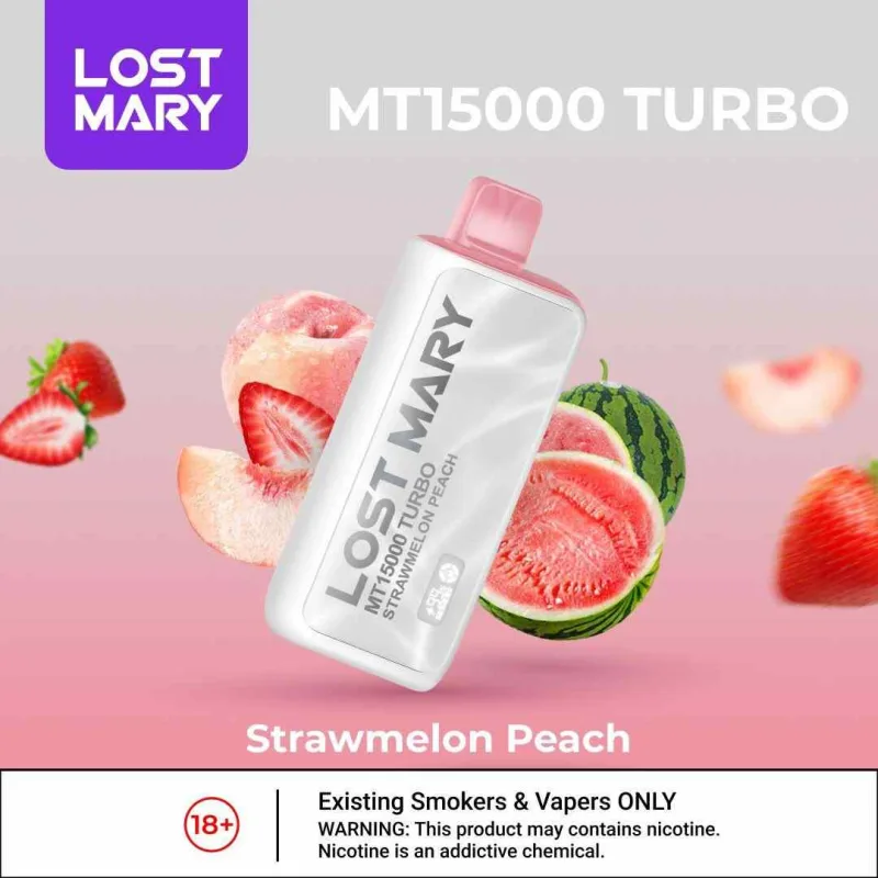 Strawmelon Peach - Lost Mary MT 15000 Puffs Strawmelon Peach - Lost Mary MT 15000 Puffs - Dally Vapes