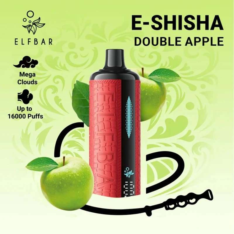 Double Apple - Elf Bar E-Shisha 16000 Puffs Double Apple - Elf Bar E-Shisha 16000 Puffs - Dally Vapes