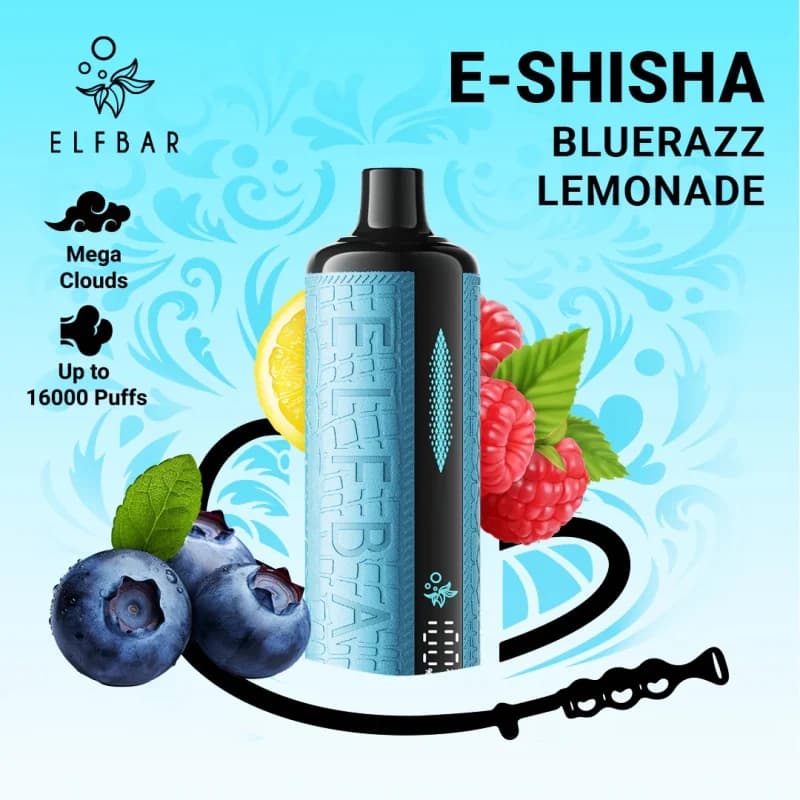 Blue Razz Lemonade - Elf Bar E-Shisha 16000 Puffs Blue Razz Lemonade - Elf Bar E-Shisha 16000 Puffs - Dally Vapes