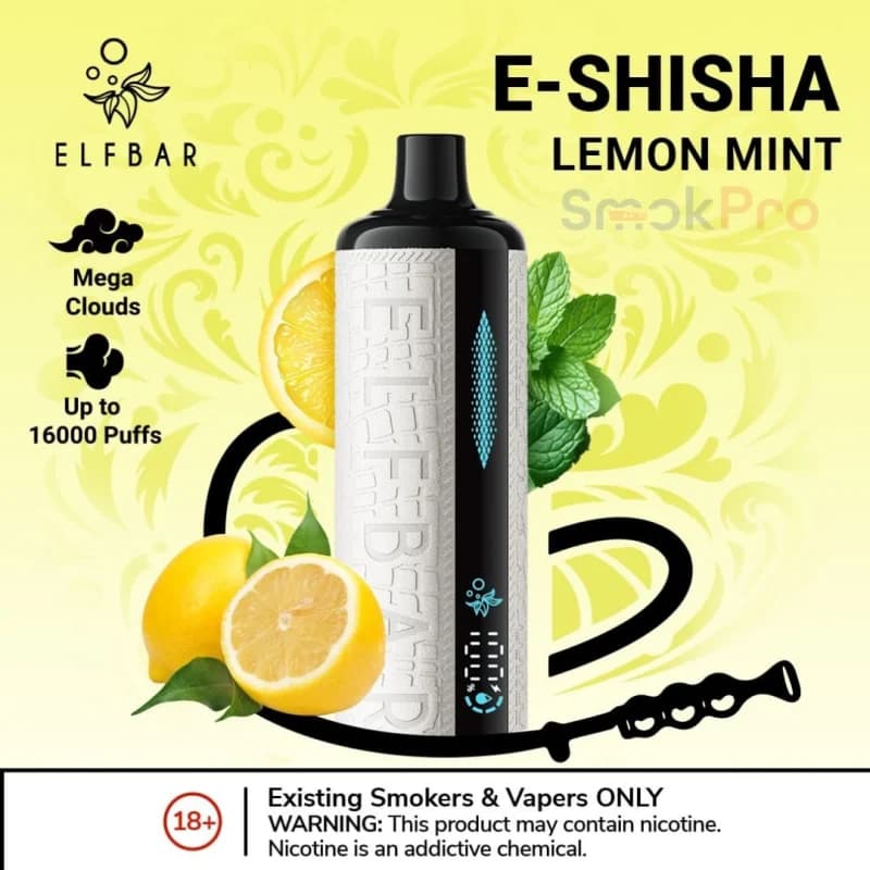 Lemon Mint - Elf Bar E-Shisha 16000 Puffs Lemon Mint - Elf Bar E-Shisha 16000 Puffs - Dally Vapes